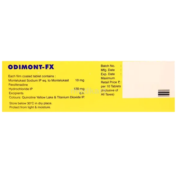 odimont fx tablet 10's